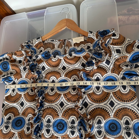 Sezane Philou Blouse Top Size 10 - Picture 12 of 15